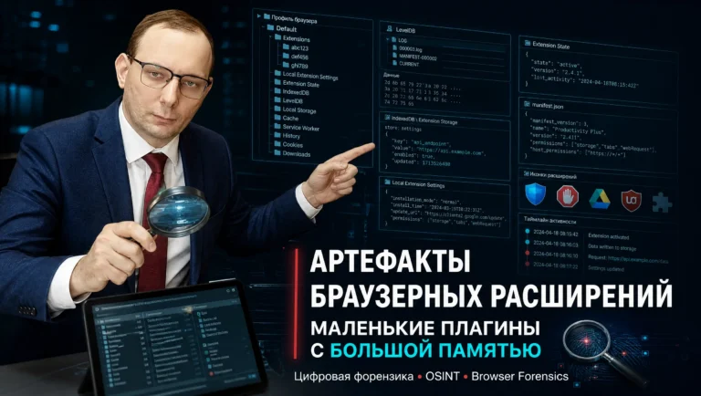 Артефакты браузерных расширений: маленькие плагины с большой памятью