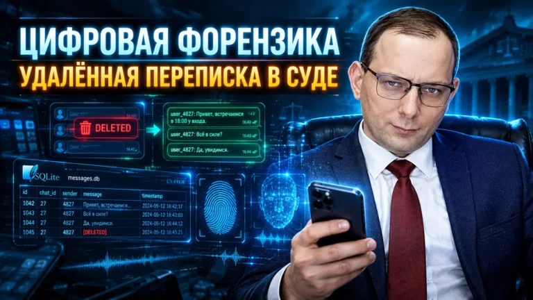 Цифровая форензика в разводных делах: когда «удалённая» переписка всплывает в суде