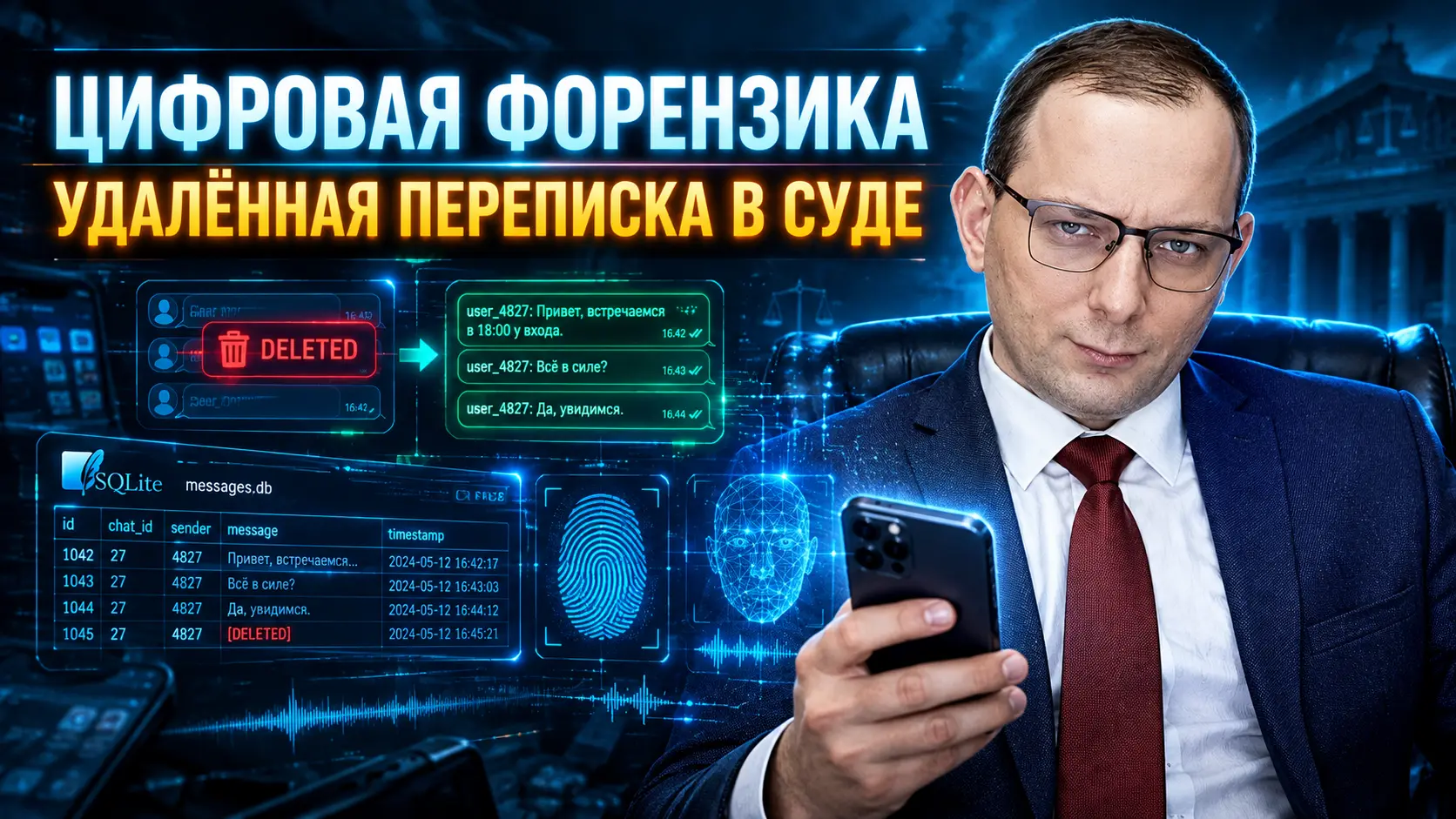 Цифровая форензика в разводных делах: когда «удалённая» переписка всплывает в суде