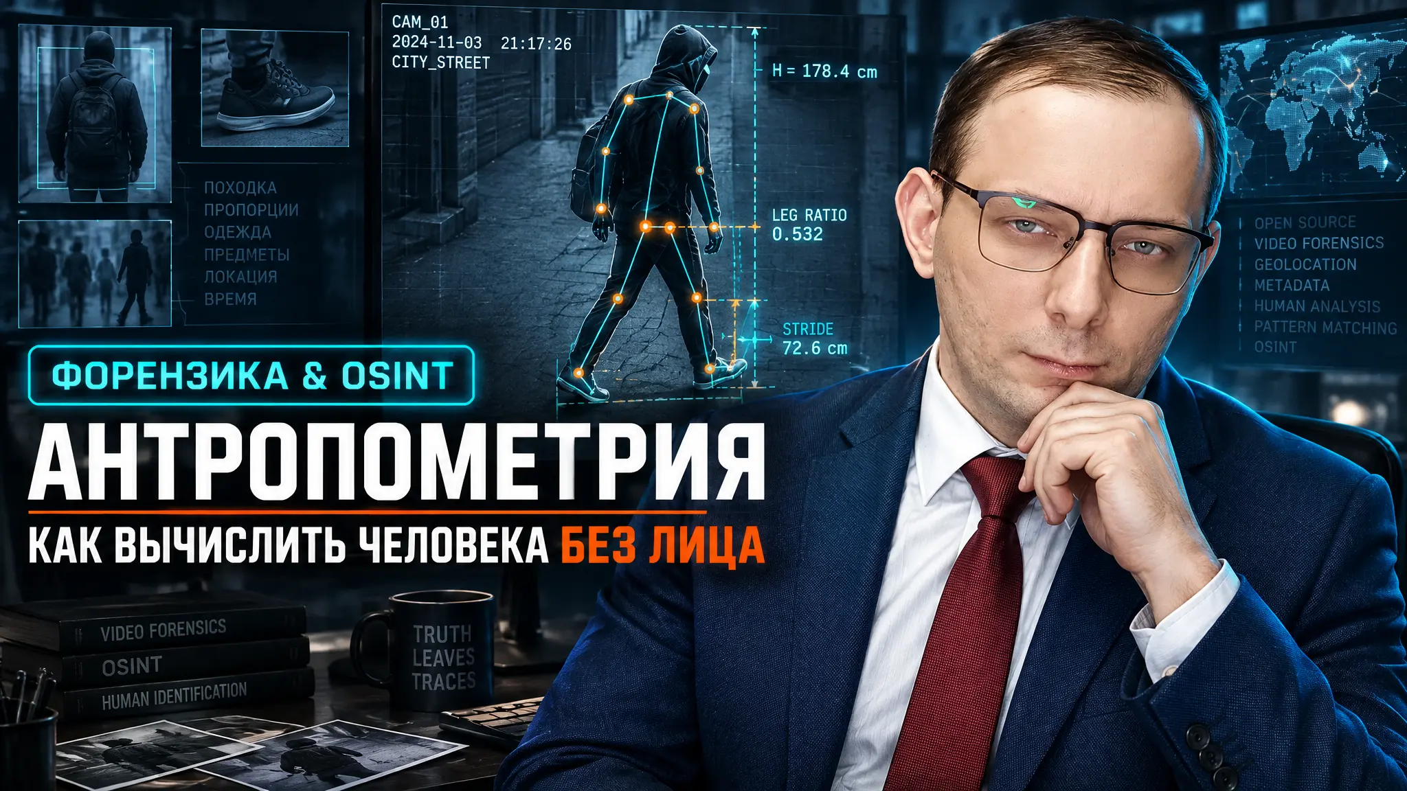 Антропометрия по видео: как идентифицируют человека без лица