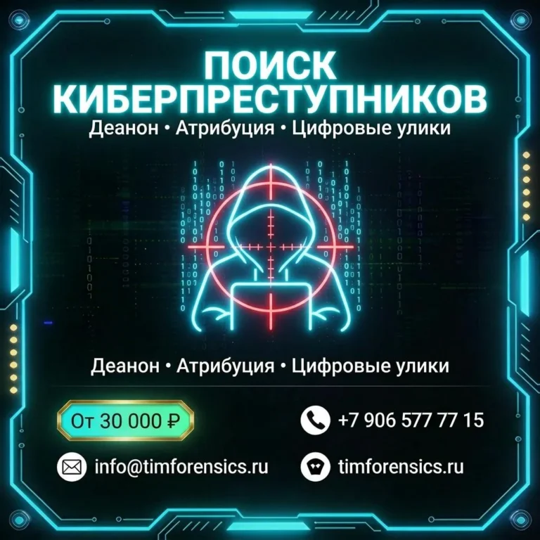 Услуга поиска киберпреступников