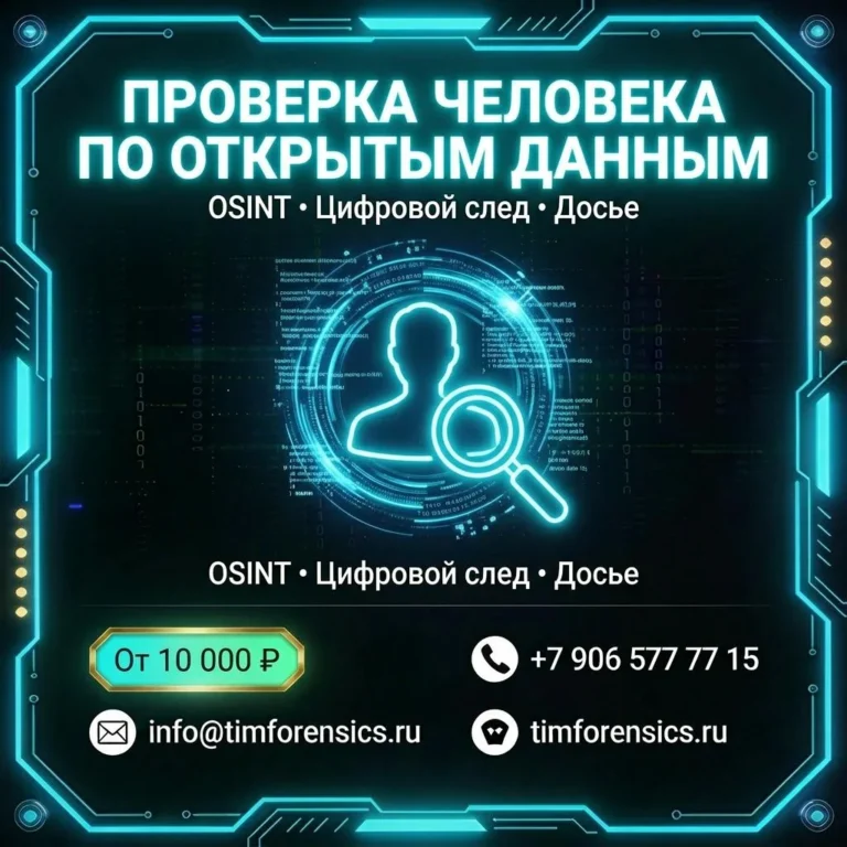 Проверка человека