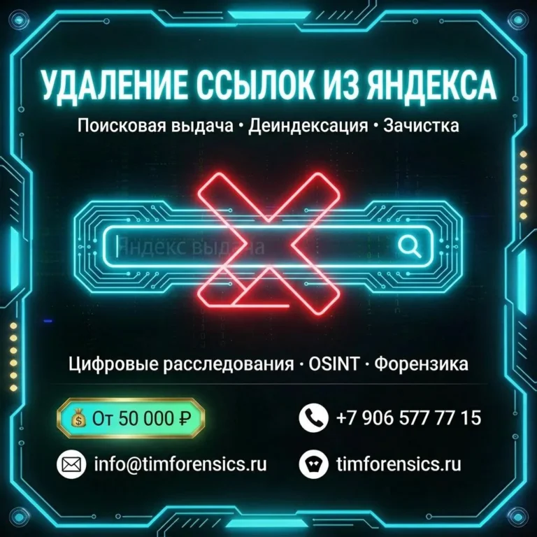 Удаление ссылок из Яндекса